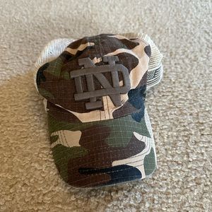 Notre Dame camo baseball cap